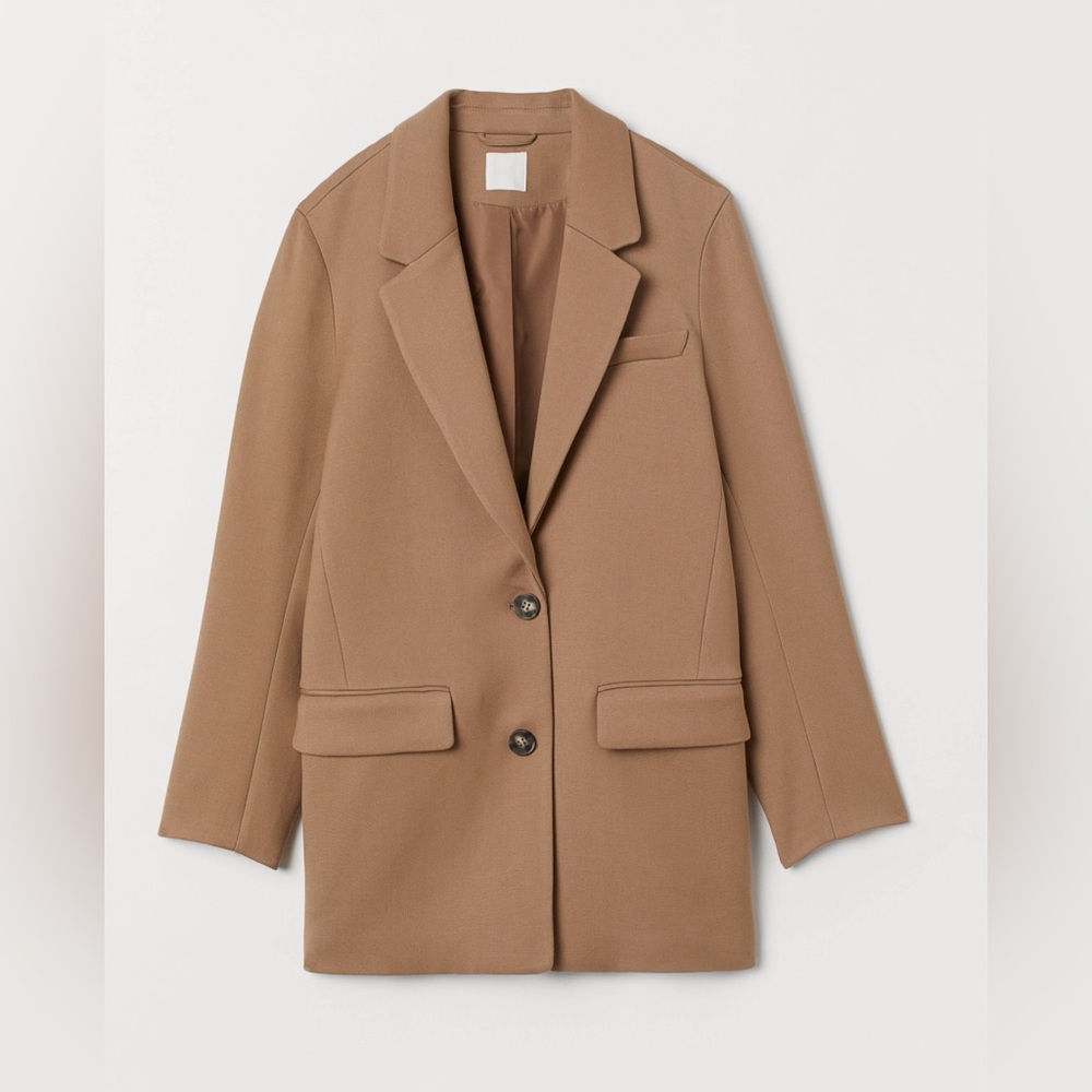 Oversized Jacket - Blazer Dark beige Size XS